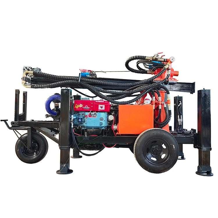 হুইল হাইড্রোলিক ওয়াটার ওয়েল ড্রিলিং রিগ MW130